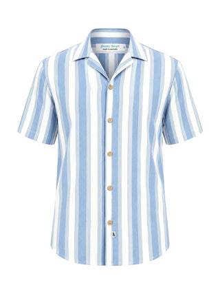 Jake Stripe Rayon S/S Big Mens Shirt