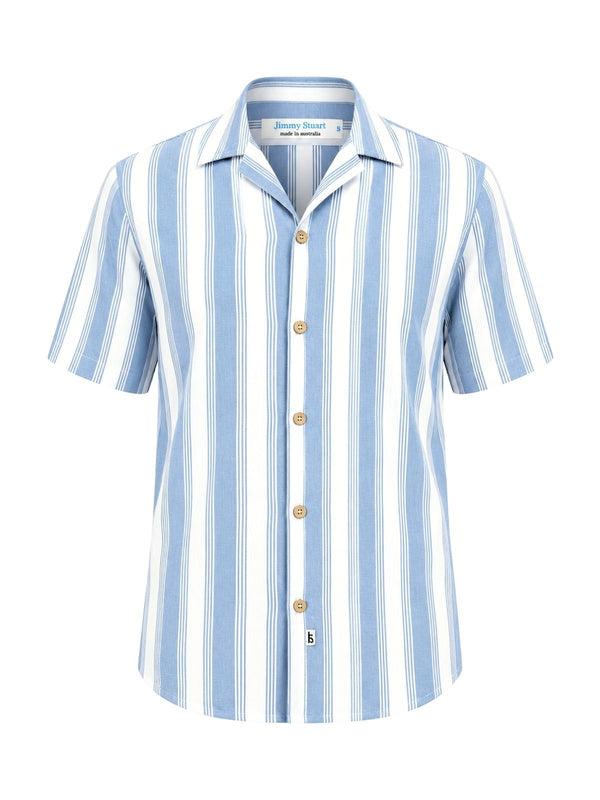 Jake Stripe Rayon S/S Big Mens Shirt