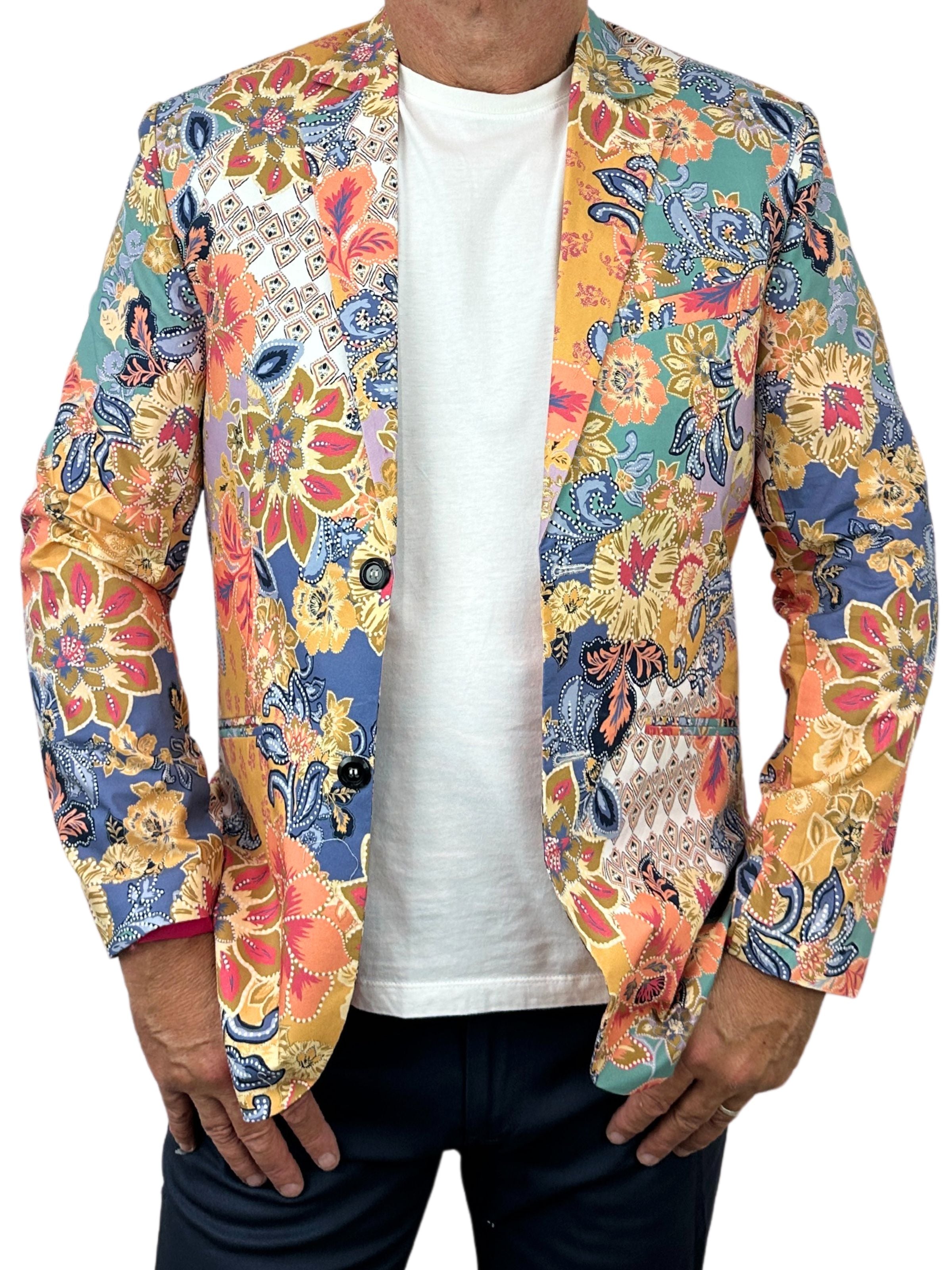 Jaycee Abstract Cotton Jacket - Multi