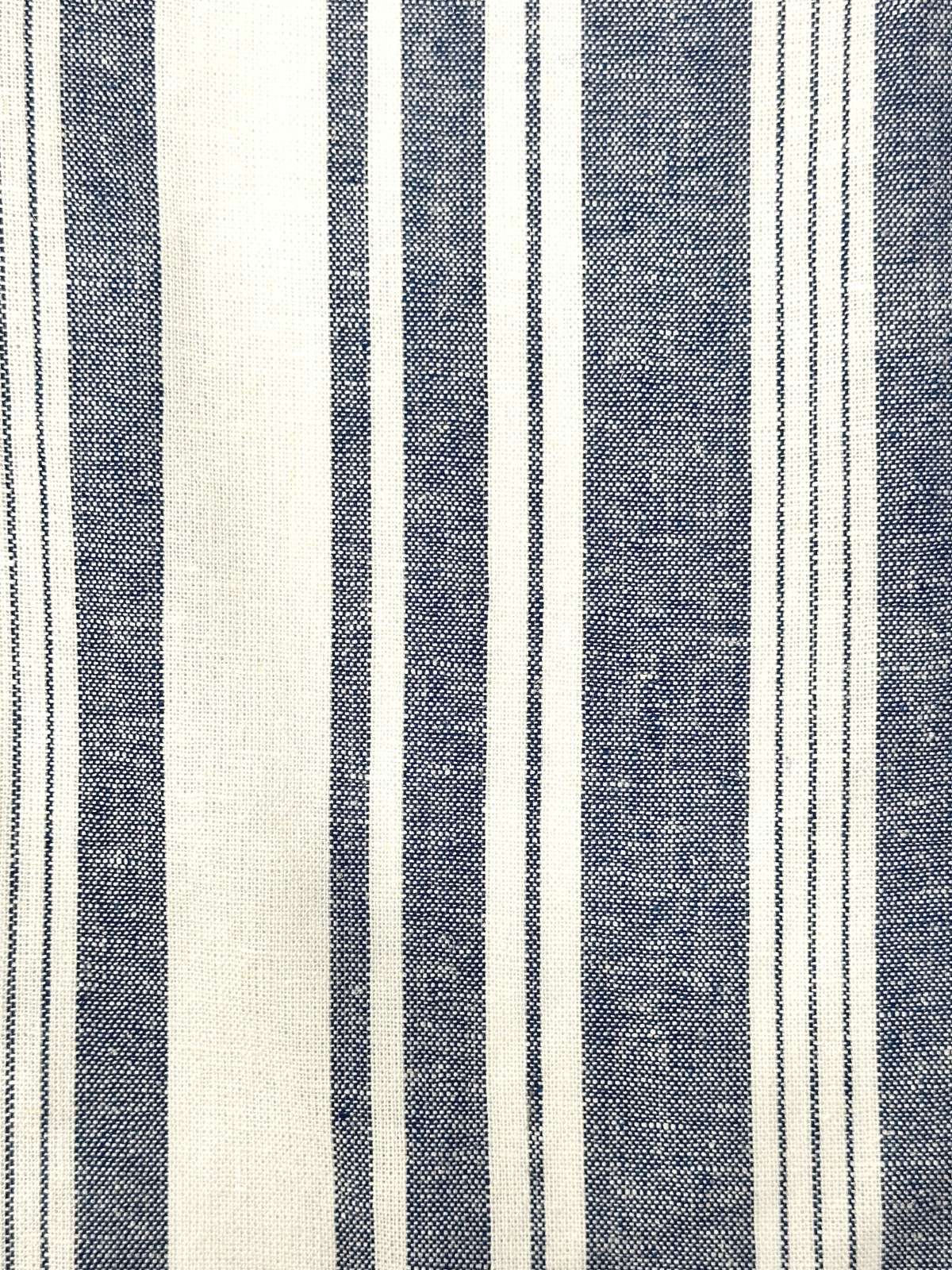 Josh Stripe Linen Short - Blue/White