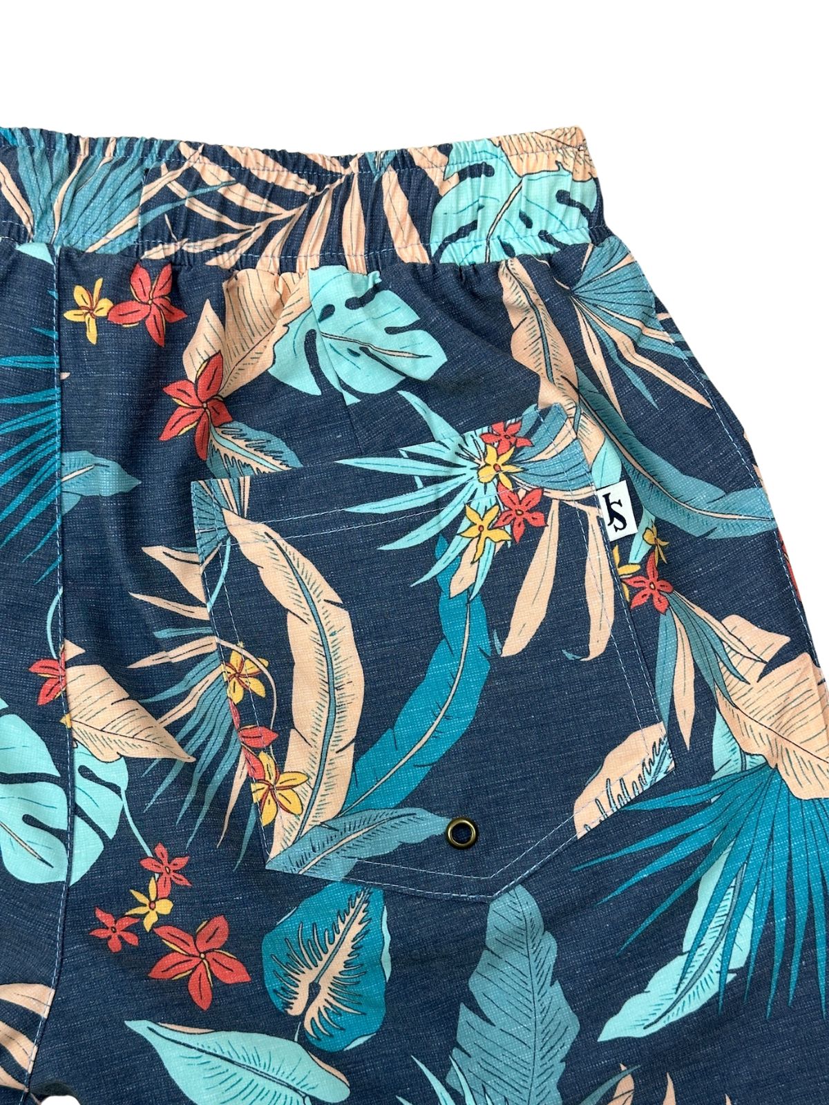 Kanimbla Hawaiian Swim Short - Navy