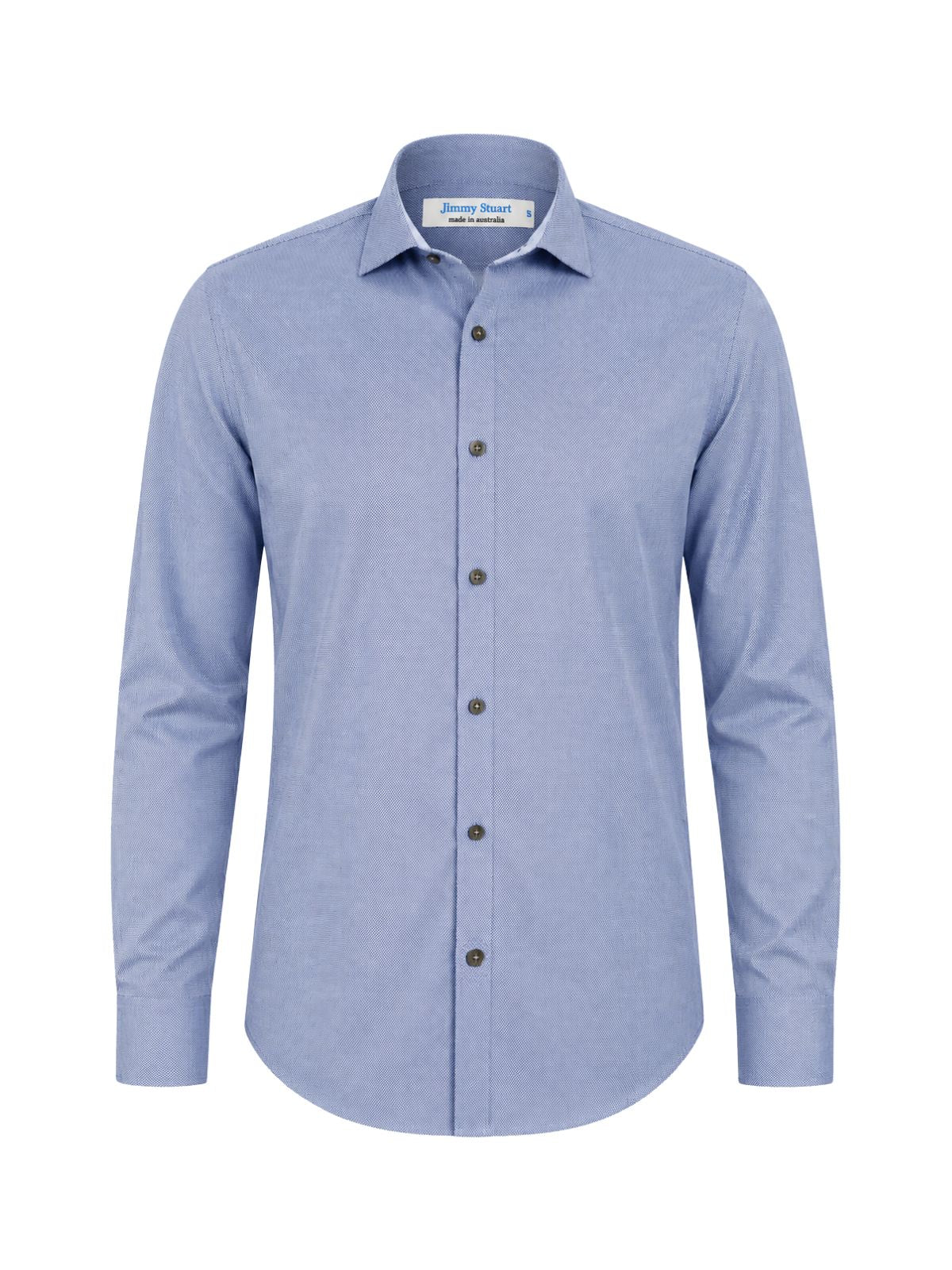 Kent Liberty Cotton L/S Big Mens Shirt – Blue