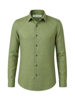 Byron Bay Khaki Linen L/S Shirt
