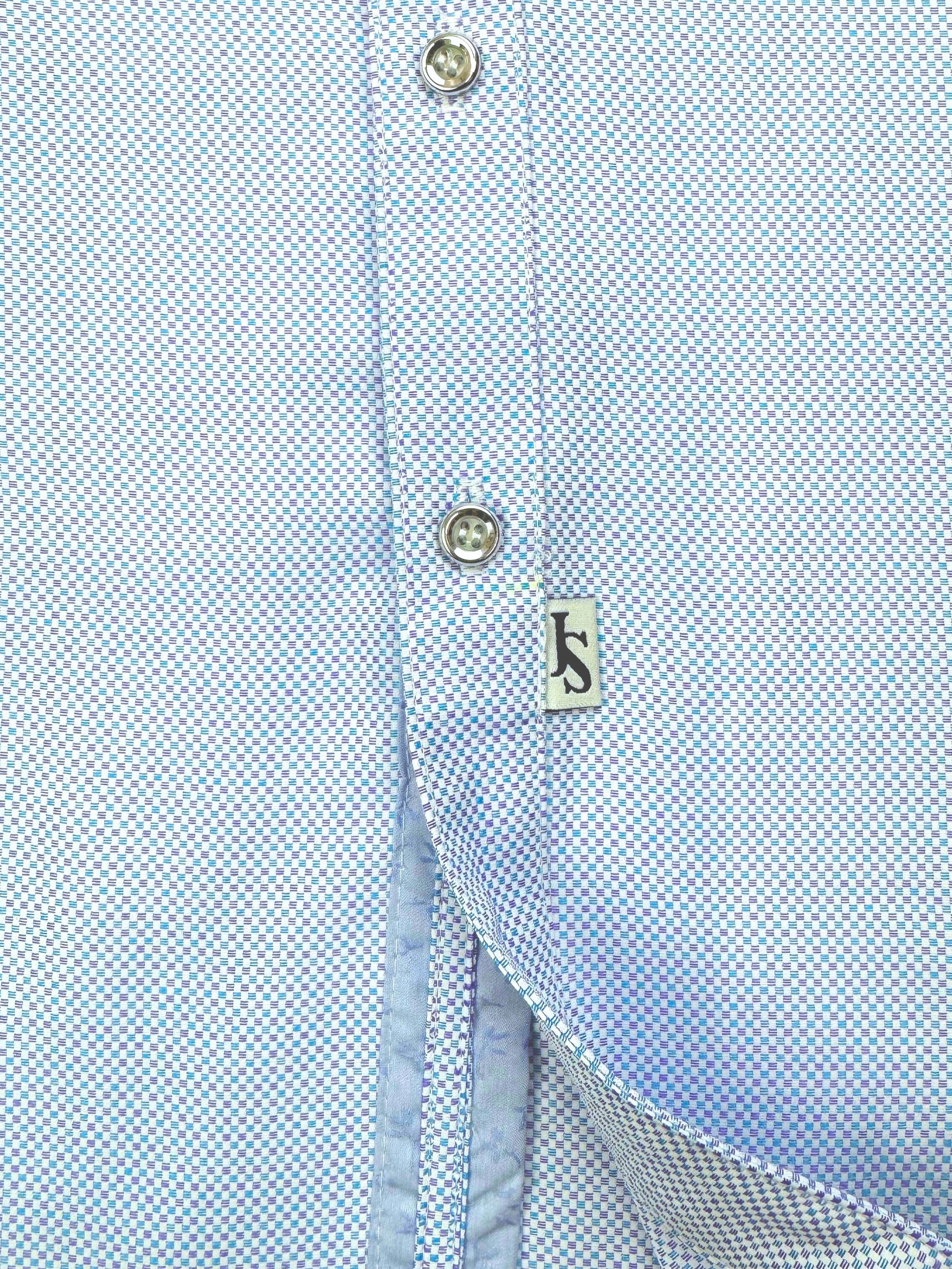 Leonardo Liberty Cotton S/S Shirt - Blue