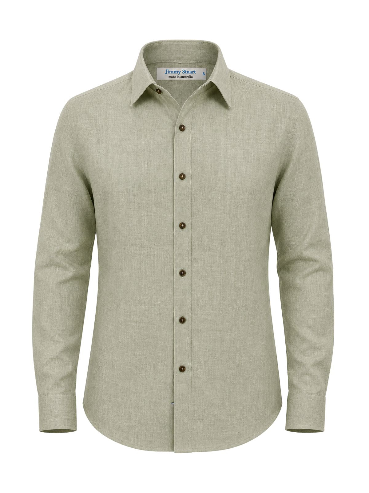 Byron Bay Limestone Linen L/S Shirt