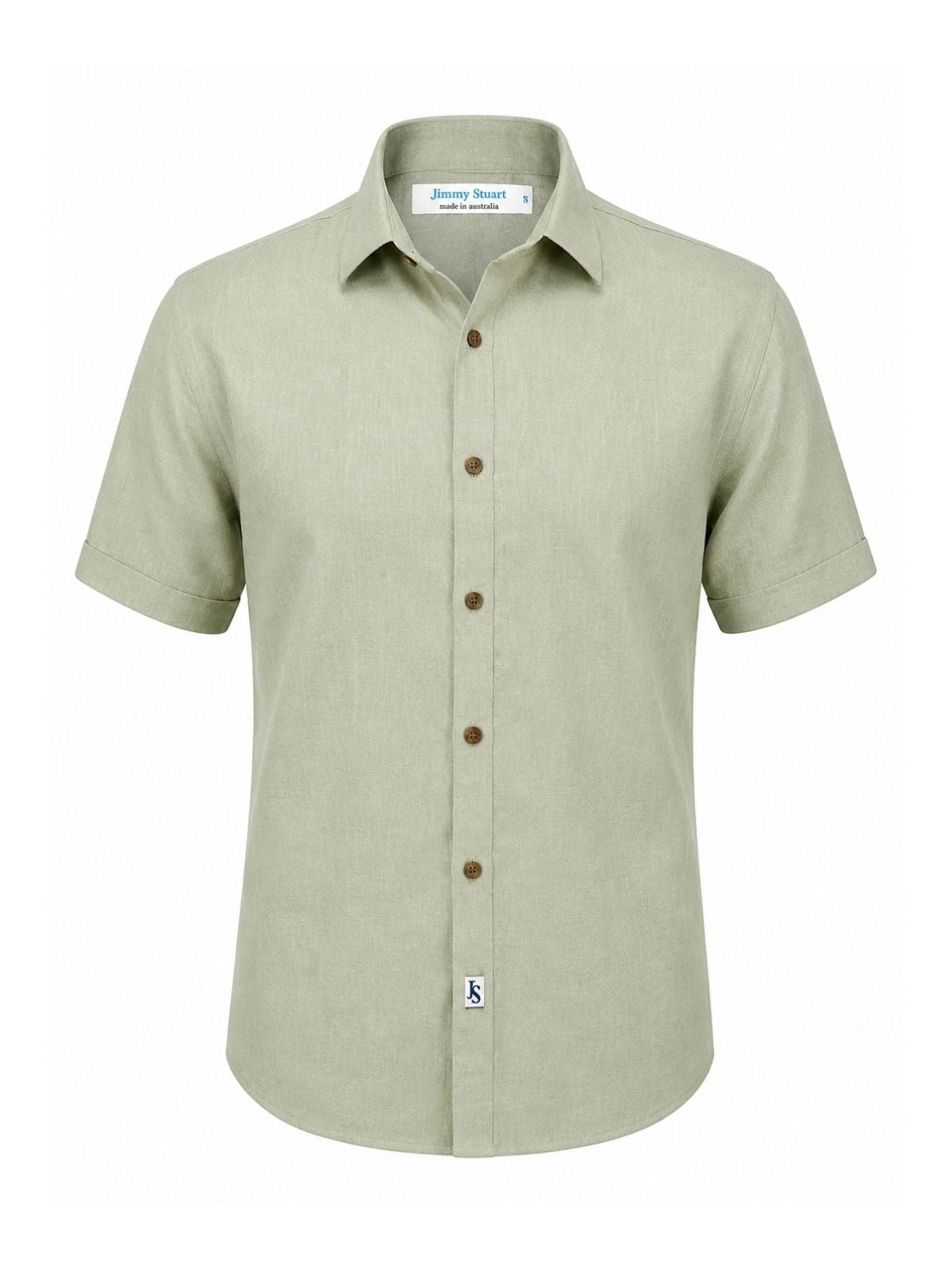 Byron Bay Limestone Linen S/S Shirt