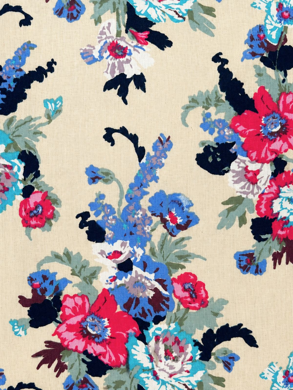 Maddie Floral Cotton L/S Shirt - Peach