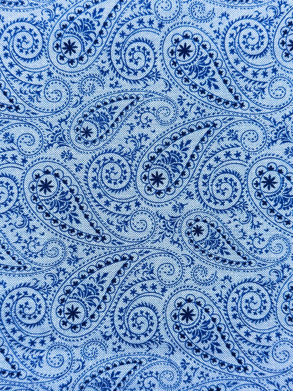 Maine Paisley L/S Shirt - Blue