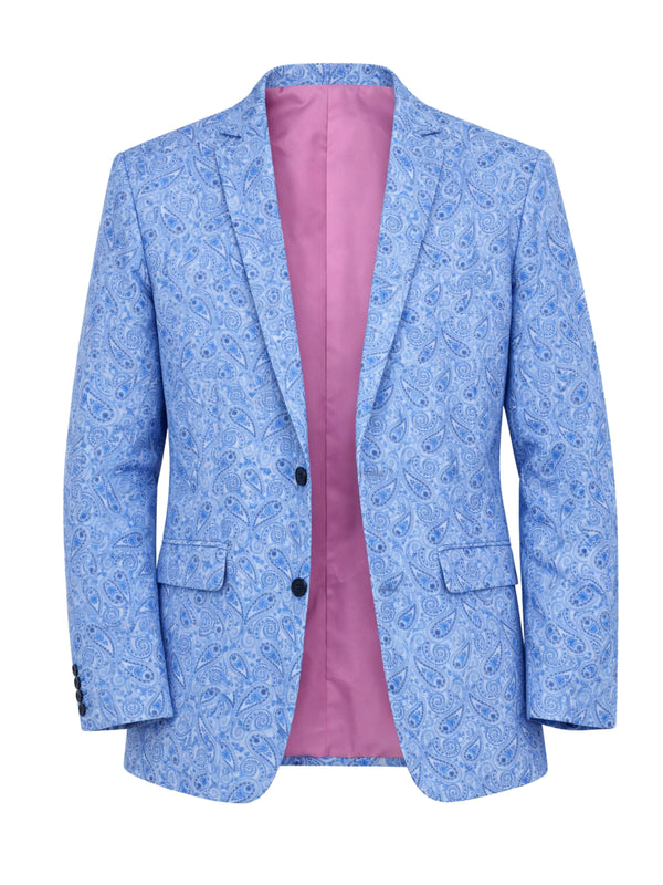 Maine Paisley Cotton Jacket - Blue