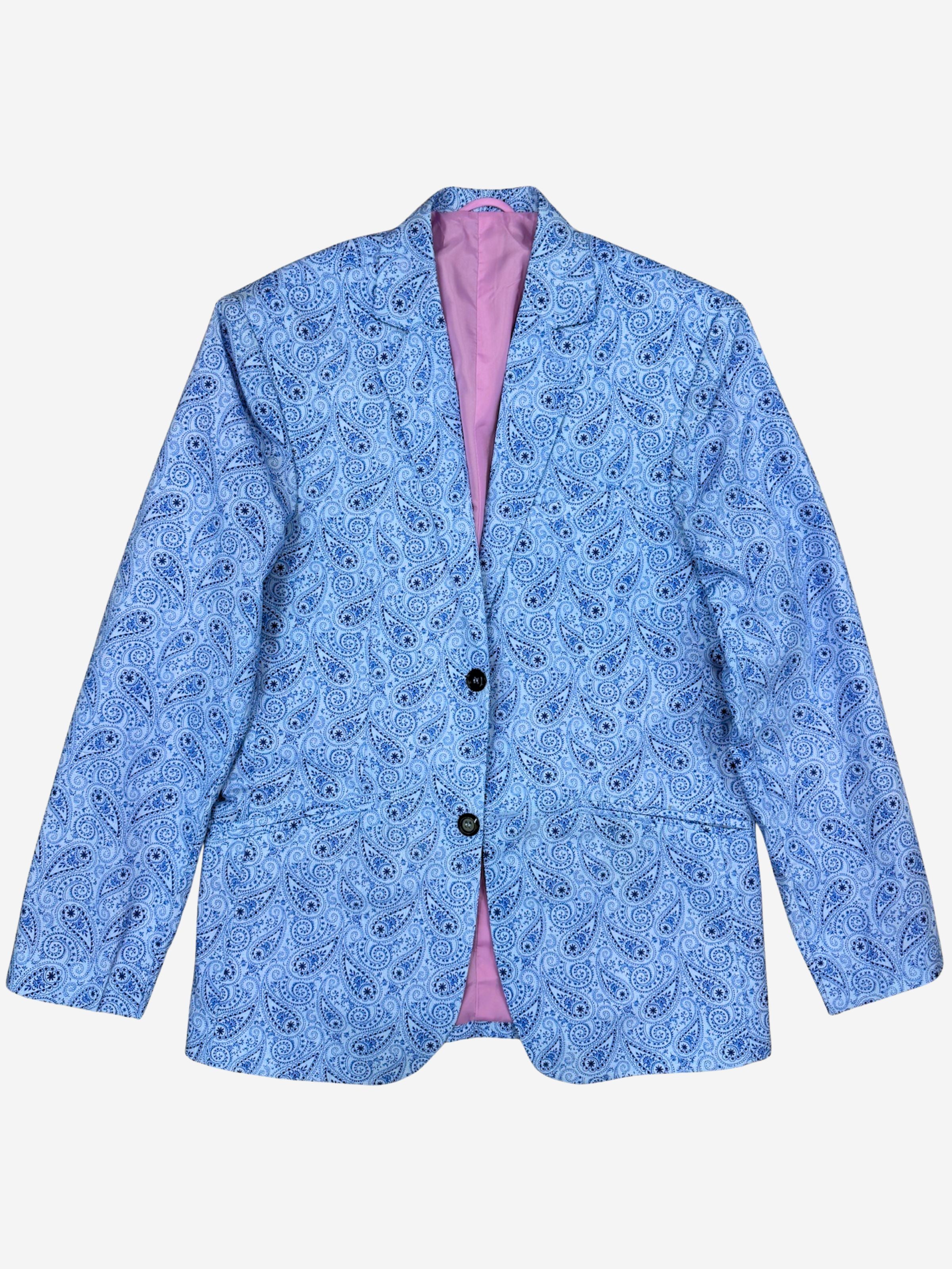Maine Paisley Cotton Jacket - Blue