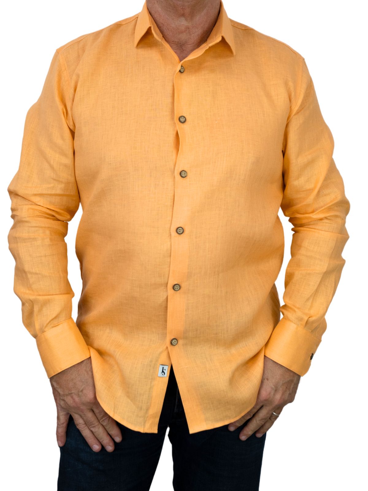 Byron Bay Mandarin Linen L/S Shirt