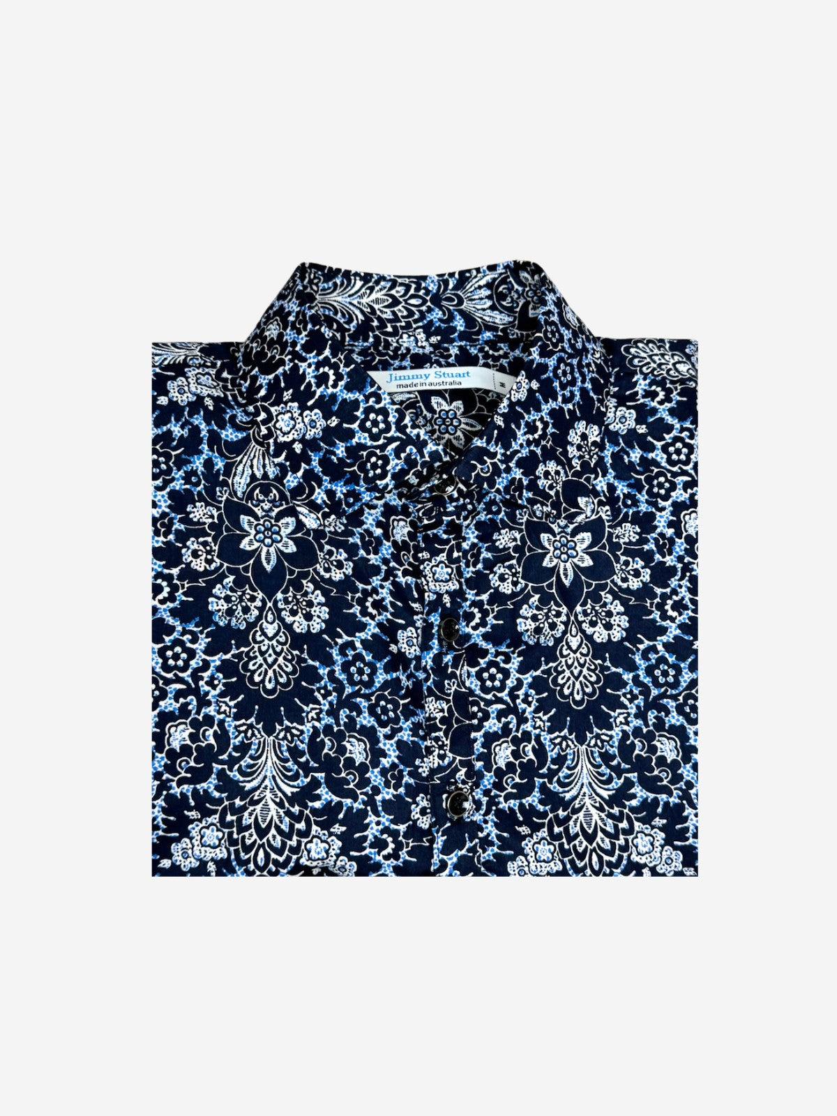 Marrakesh Paisley Cotton L/S Shirt - Navy