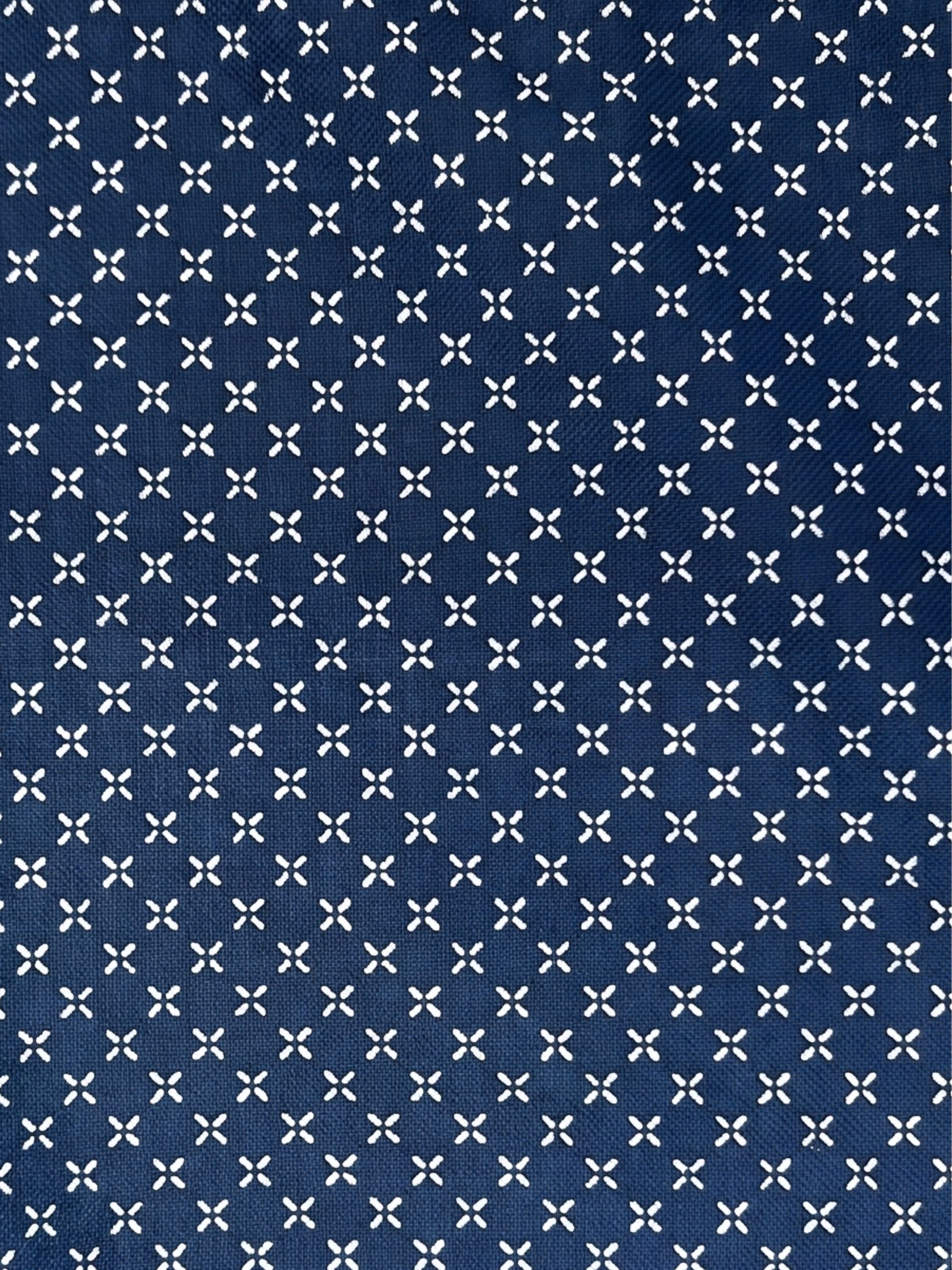 Montclair Liberty Cotton L/S Shirt - Navy