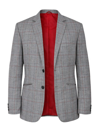 Mayfair Check Cotton Jacket - Grey