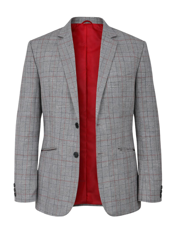 Mayfair Check Cotton Jacket - Grey