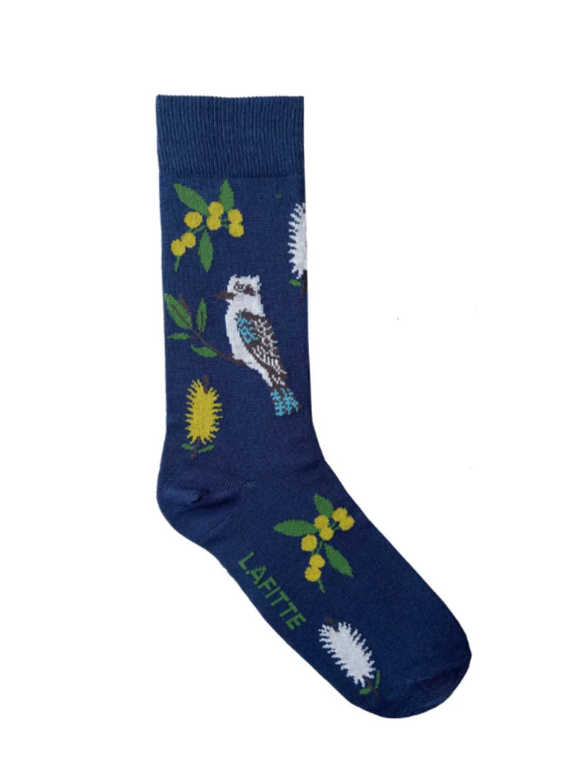 Navy Blue Kookaburra Unisex Socks