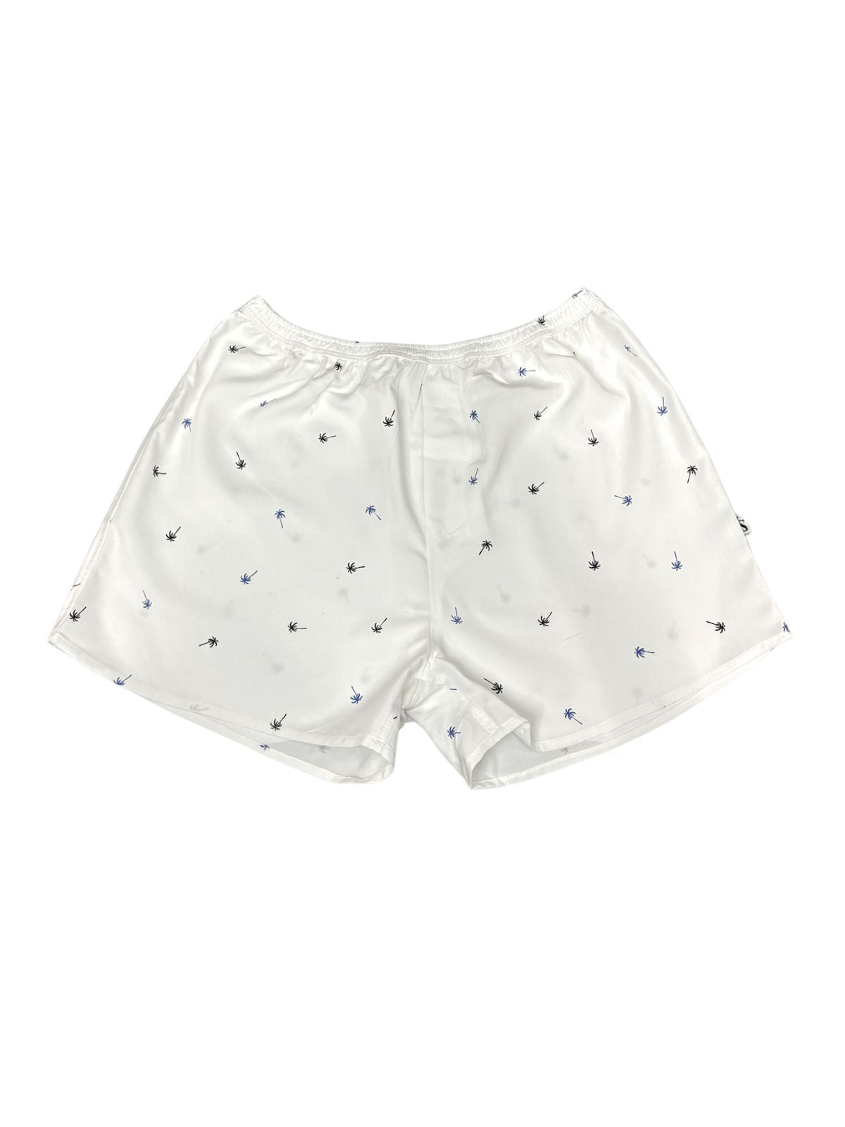 Oasis Abstract Cotton Boxer Short - White