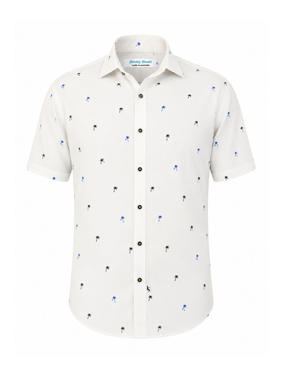 Oasis Hawaiian Cotton S/S Big Mens Shirt - White