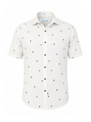 Oasis Hawaiian Cotton S/S Shirt - White