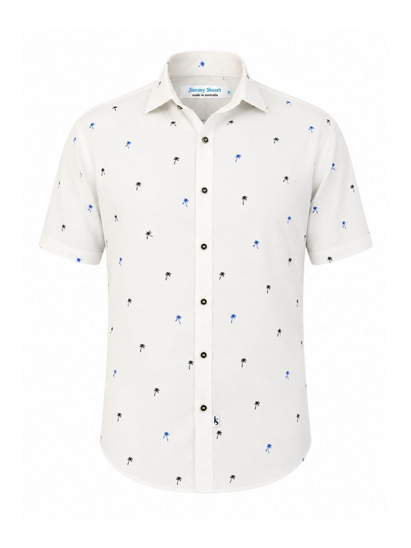 Oasis Hawaiian Cotton S/S Shirt - White