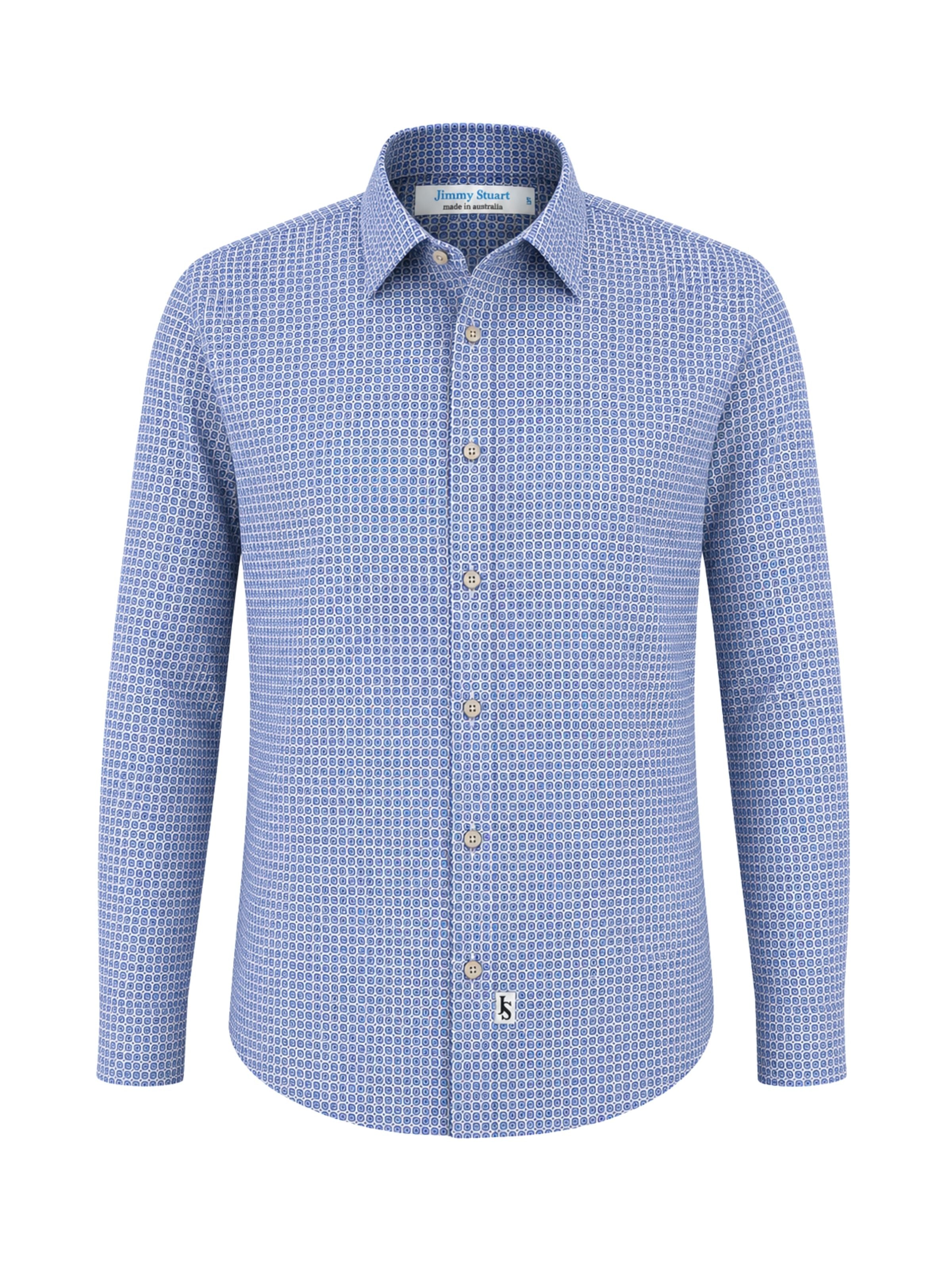 Pacman Liberty Cotton L/S Shirt - Blue