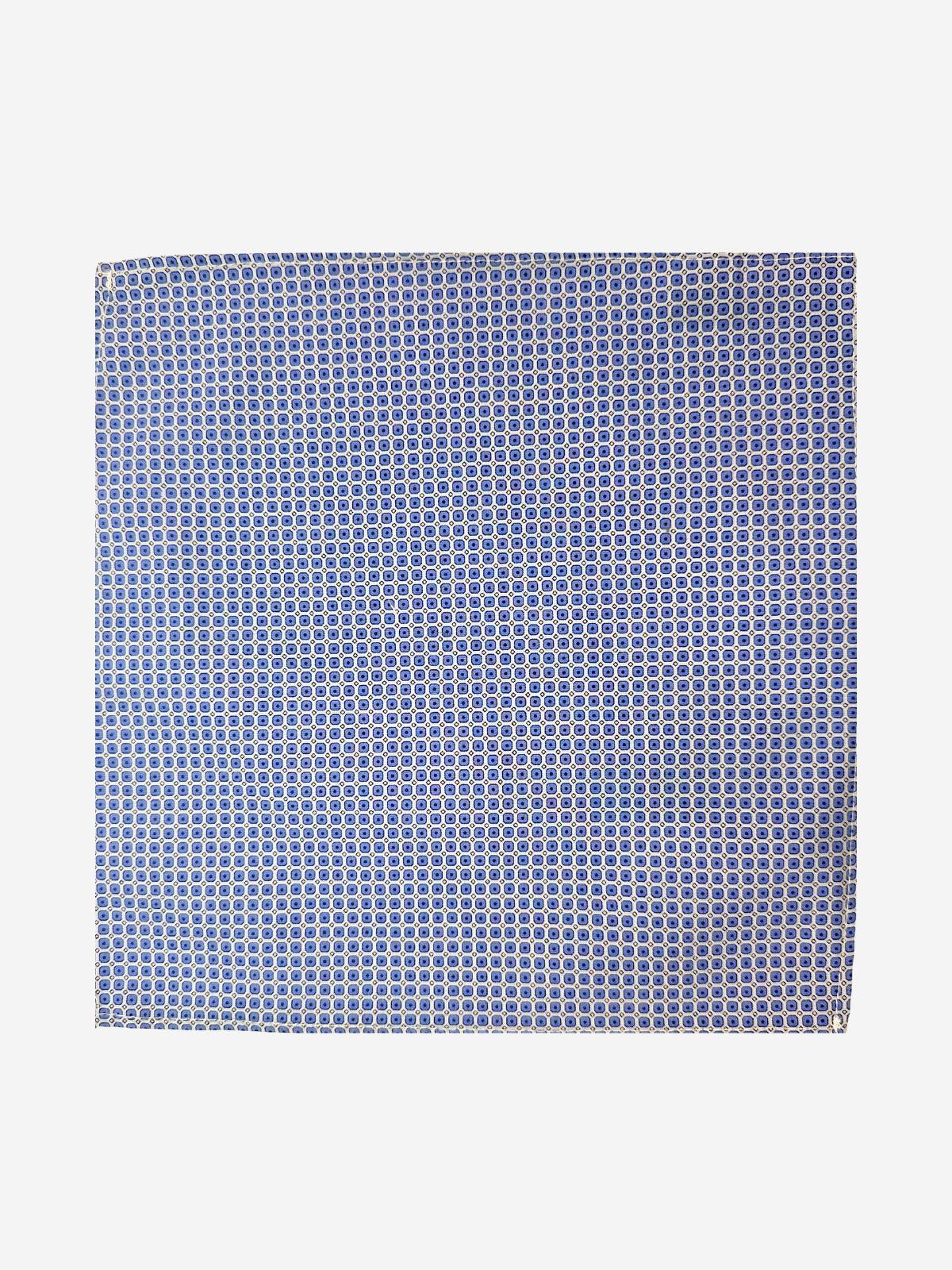 Pacman Cotton Pocket Square - Blue