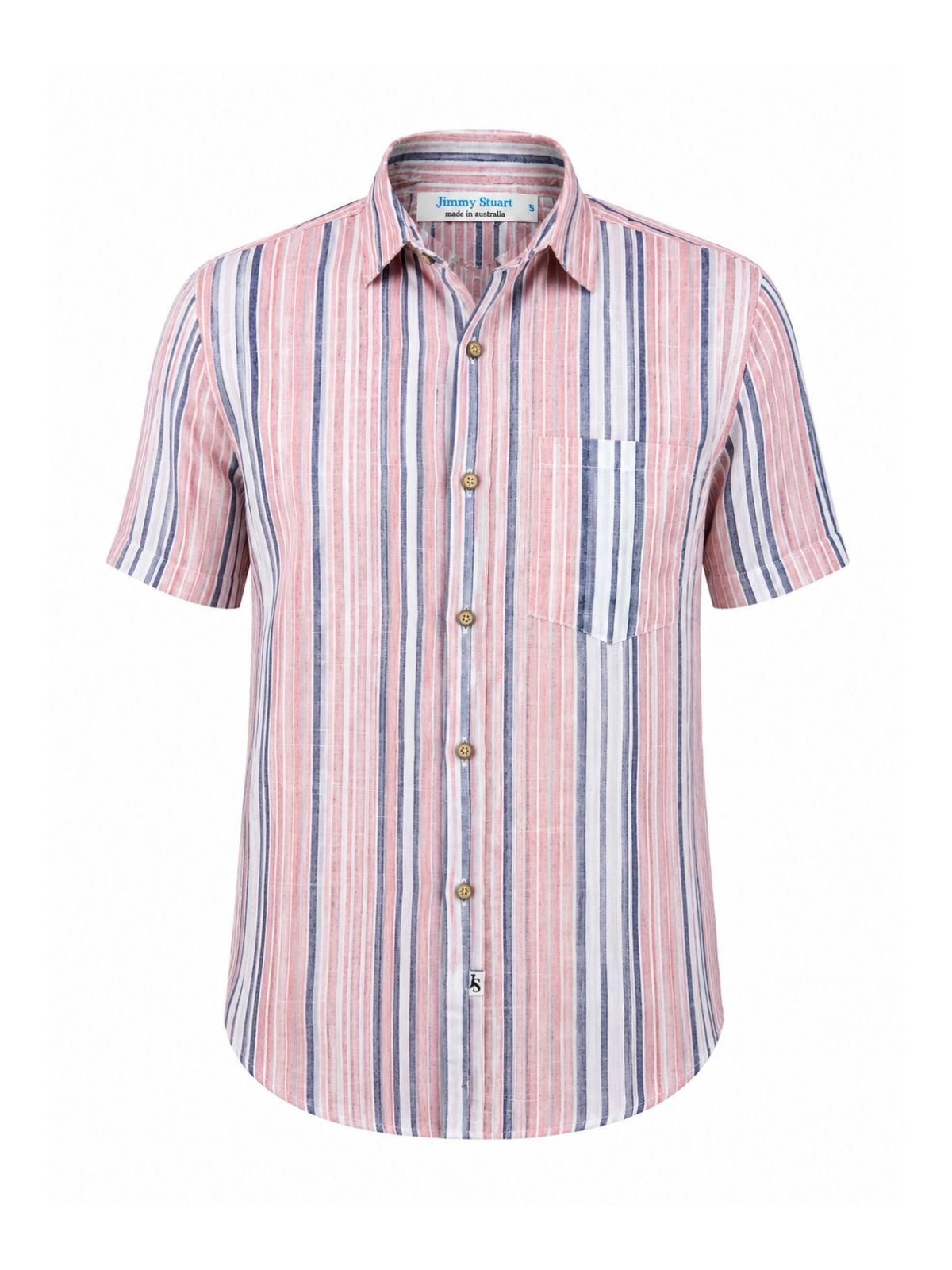Paros Stripe Linen S/S Shirt