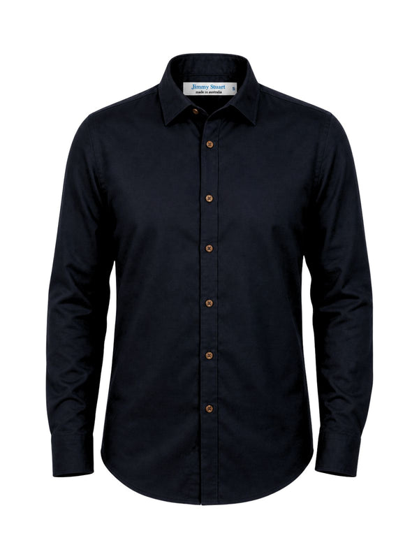 Pepper Cotton L/S Shirt - Black