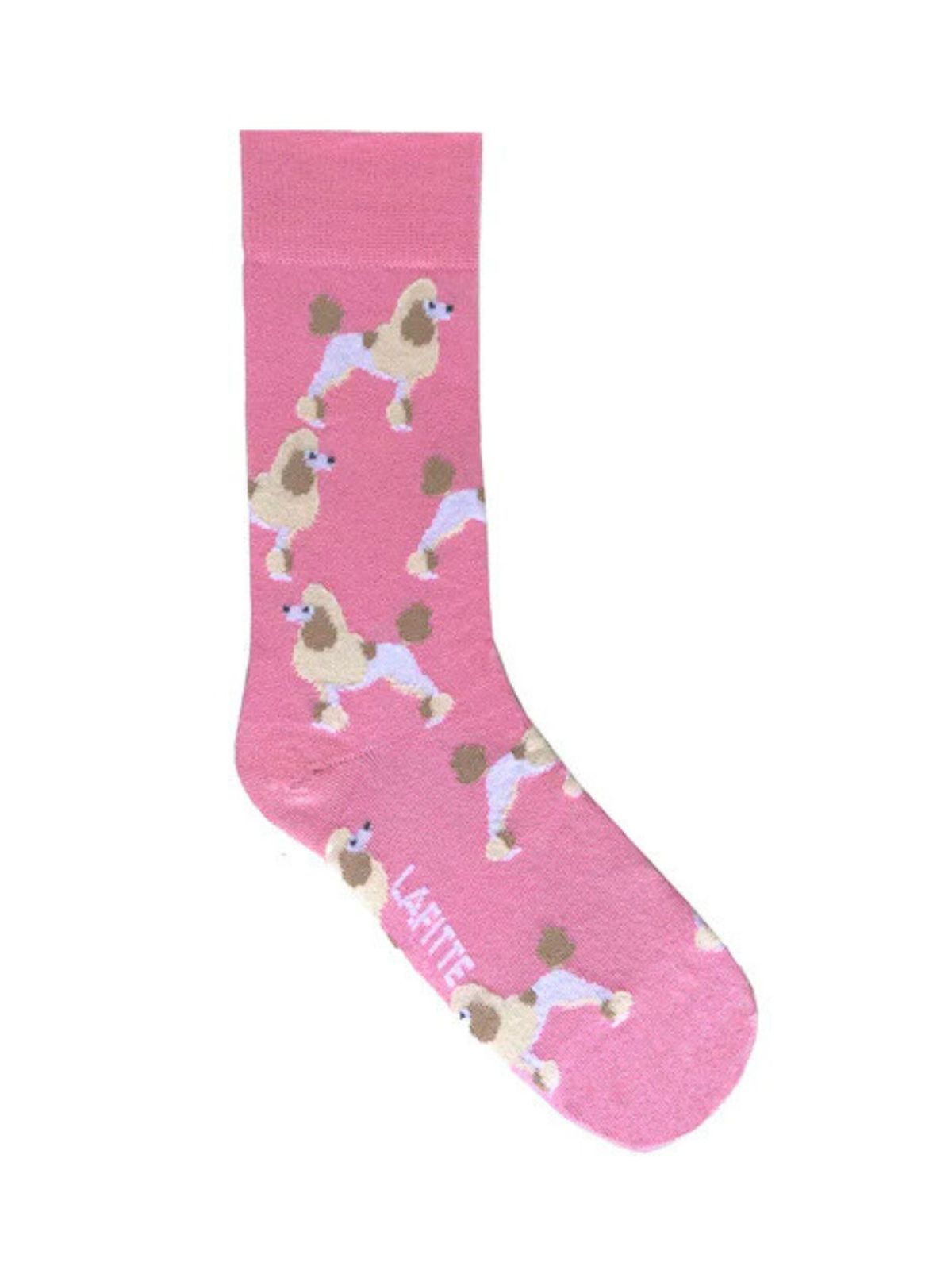 Pink Poodle Unisex Socks