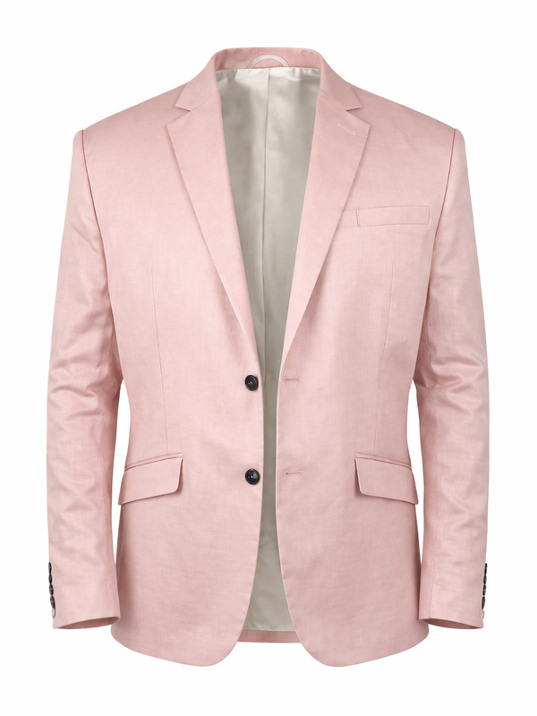 Baby Pink Linen Jacket