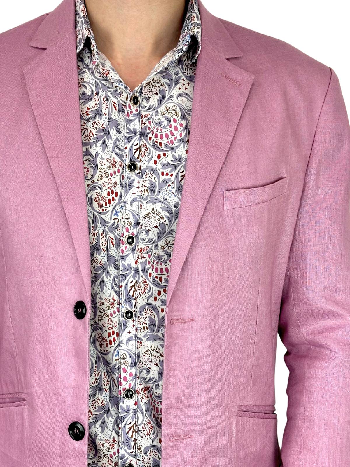 Plum Linen Jacket