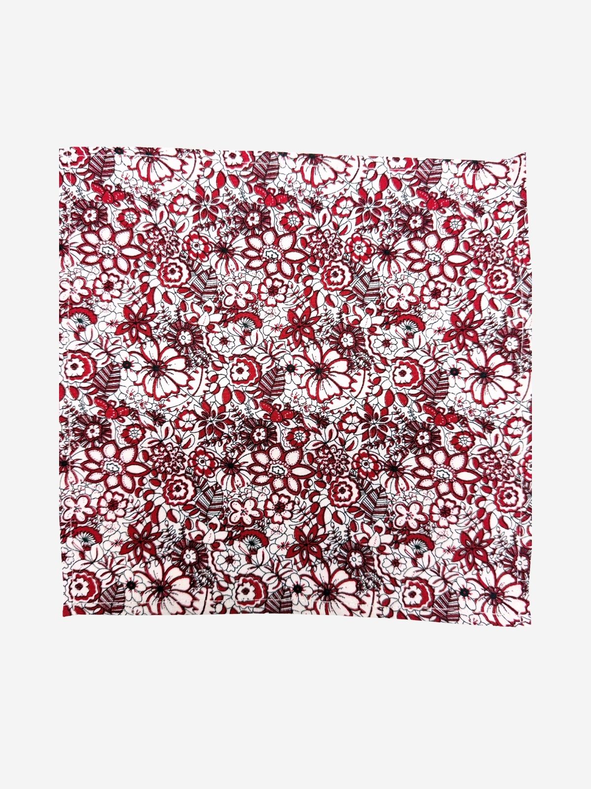 Red Hyde Cotton Pocket Square - Red