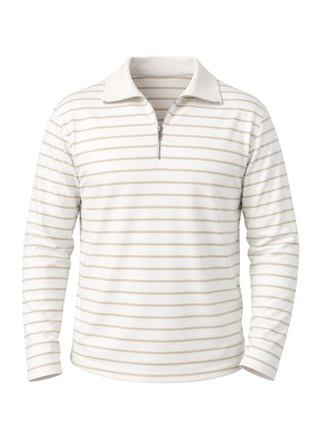 Riviera Caramel Zip Polo