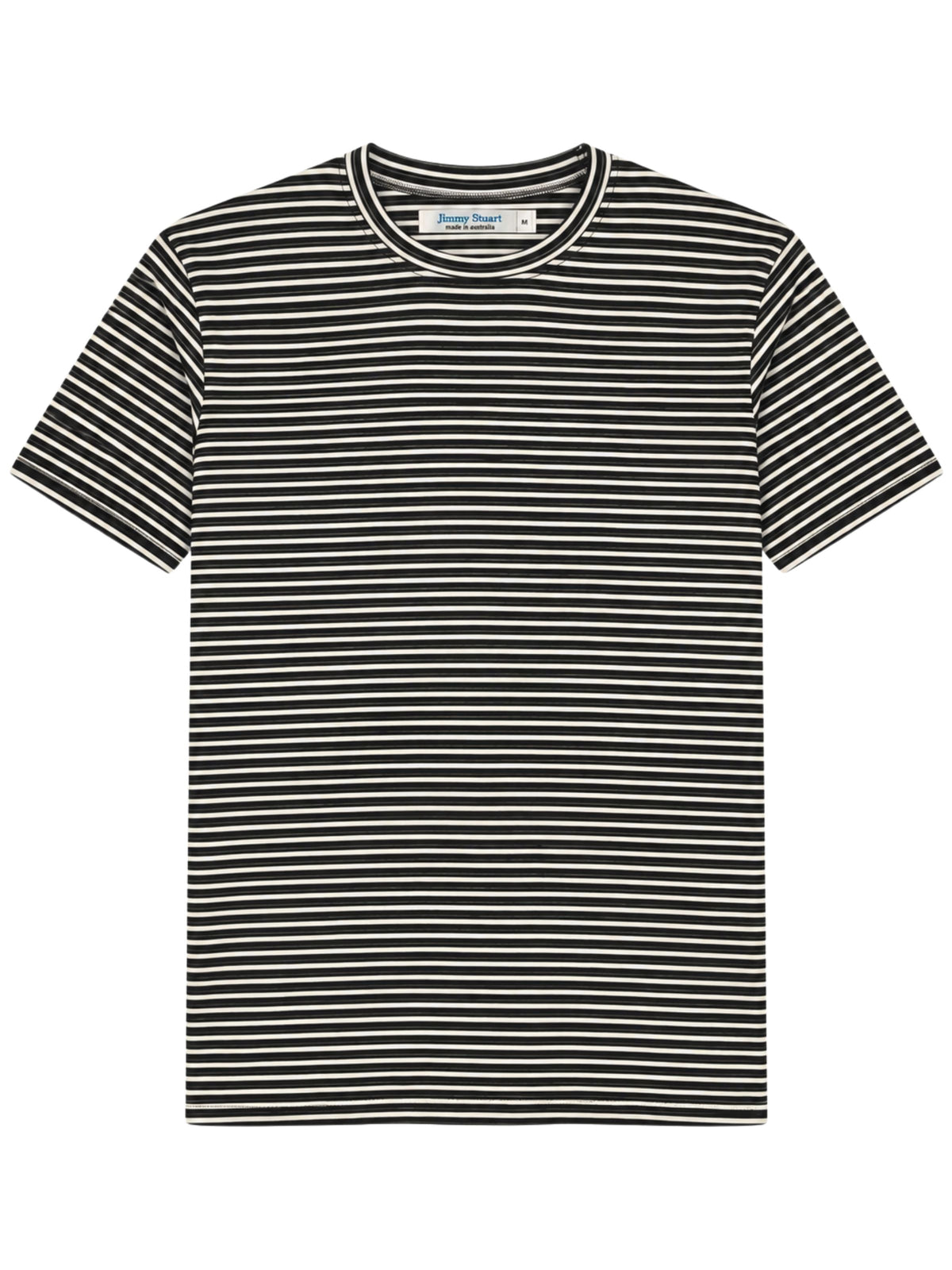 Bermuda Stripe Cotton S/S Tee - Black/Brown