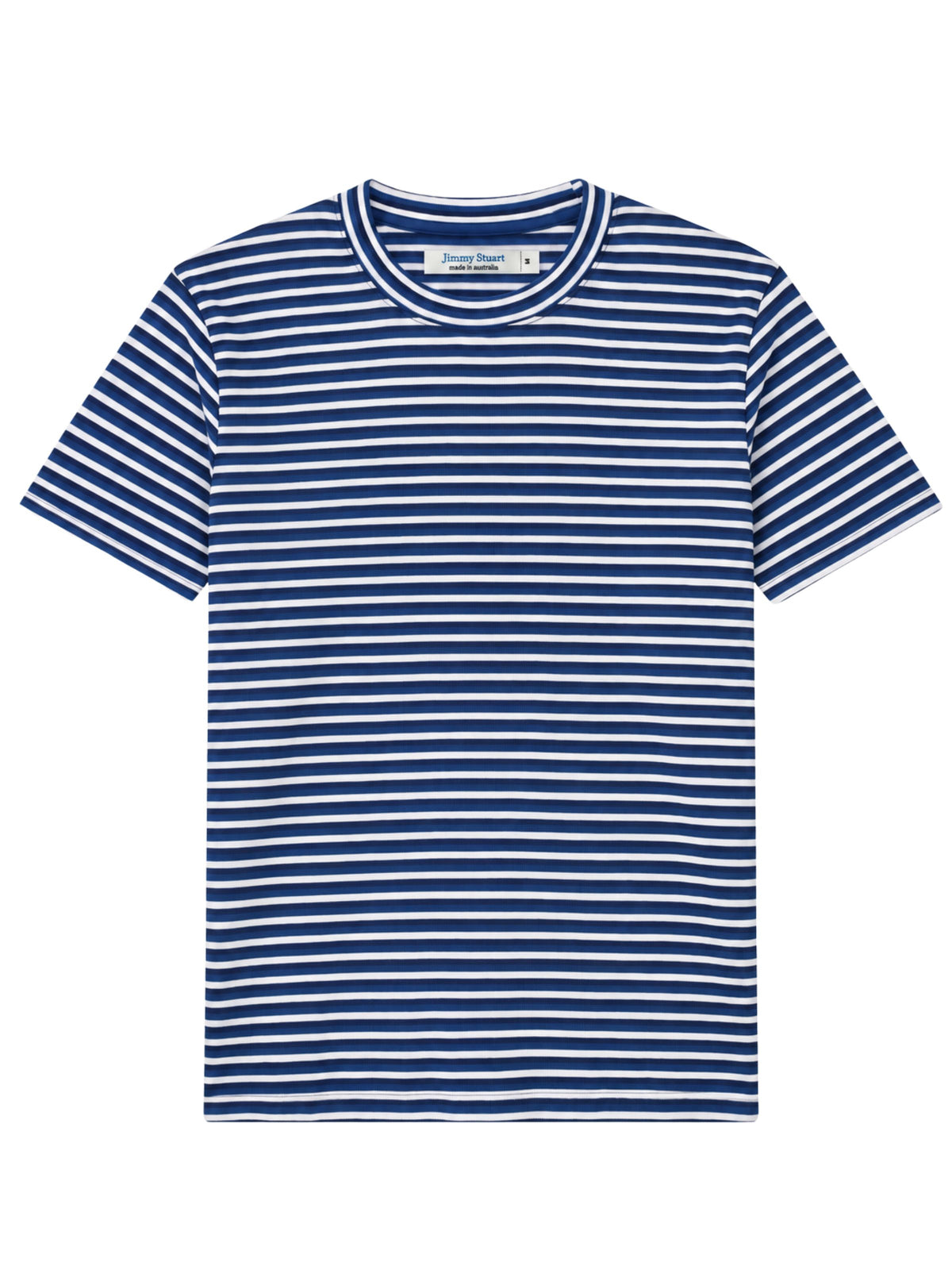 Bermuda Stripe Cotton S/S Tee - Black/Blue