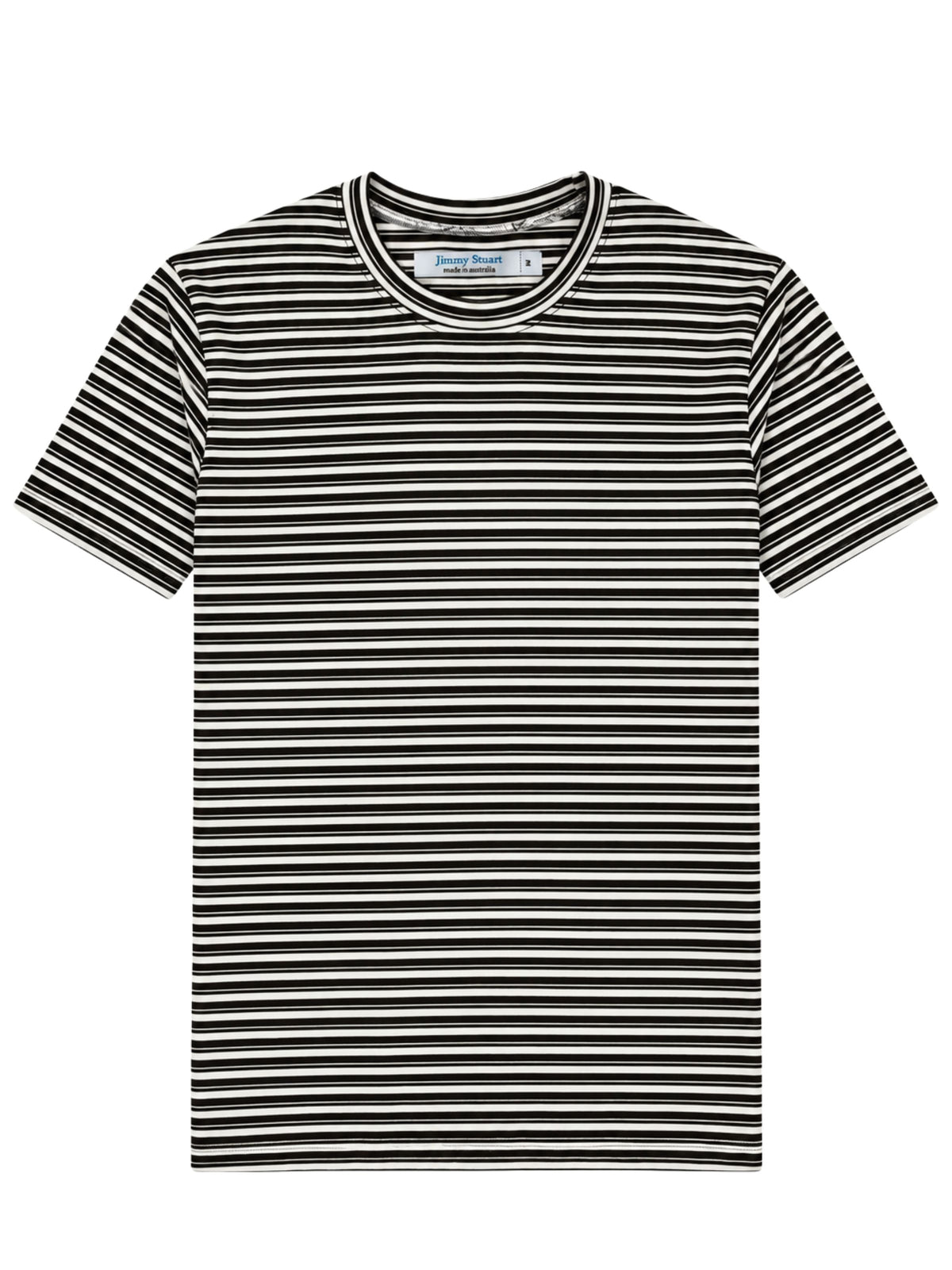 Bermuda Stripe Cotton S/S Tee - Black/Grey
