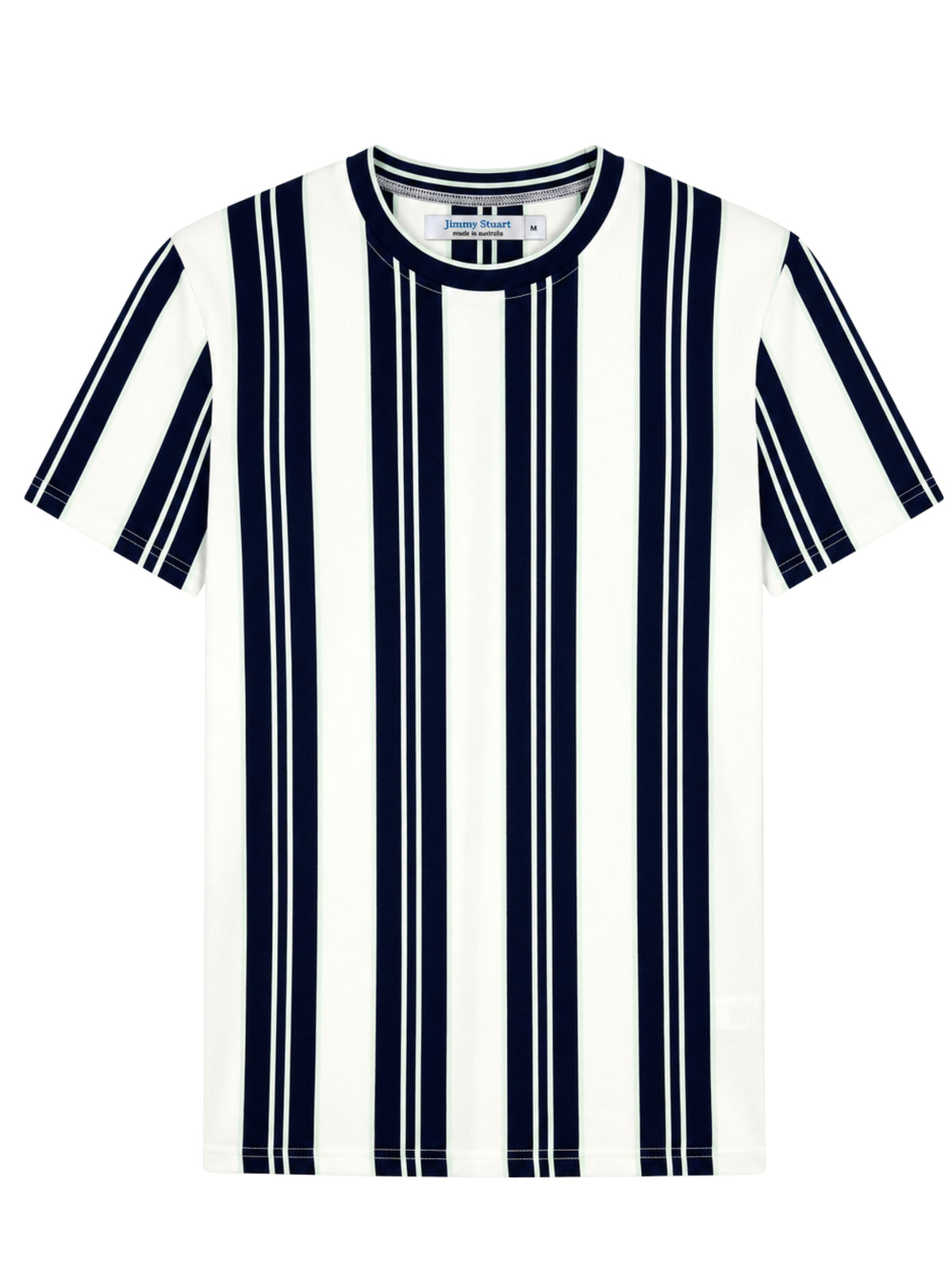 Bermuda Stripe Cotton S/S Tee - Navy/Green