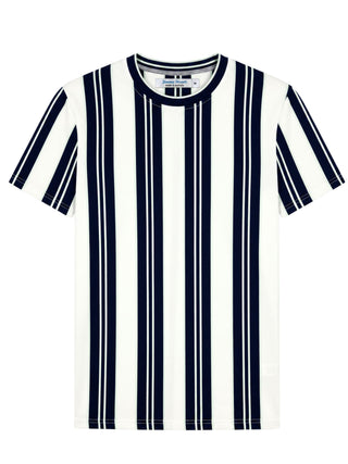 Bermuda Stripe Cotton S/S Tee - Navy/Green