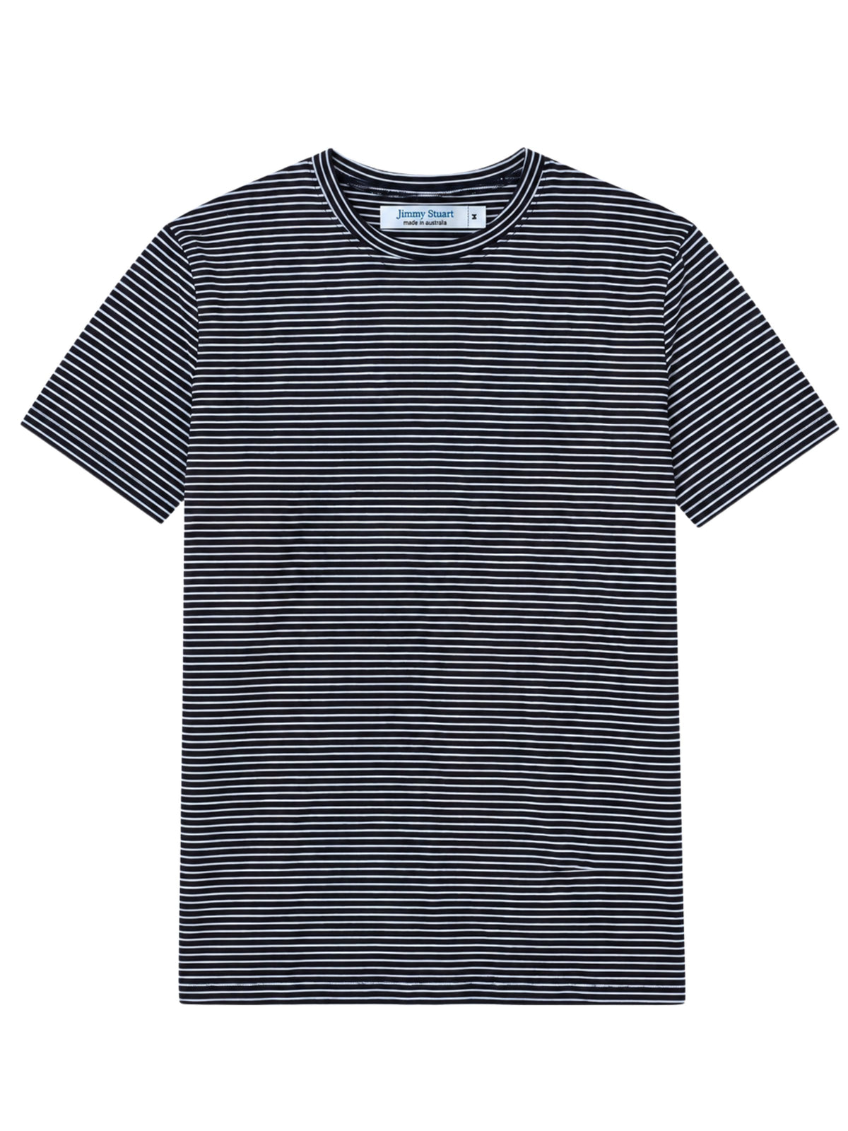 Polar Stripe Cotton S/S Tee - Navy/White