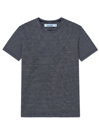 Polar Stripe Cotton S/S Tee - Navy/White