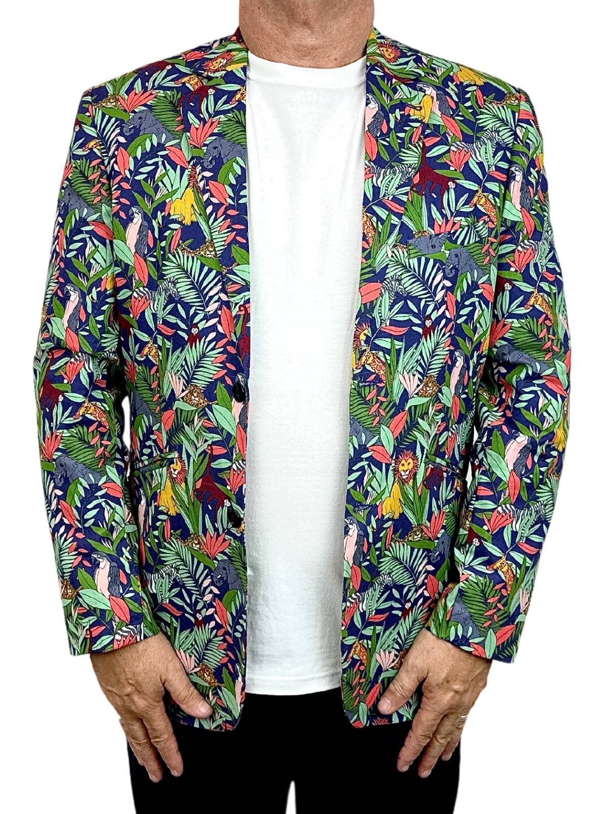Safari Abstract Cotton Jacket - Multi