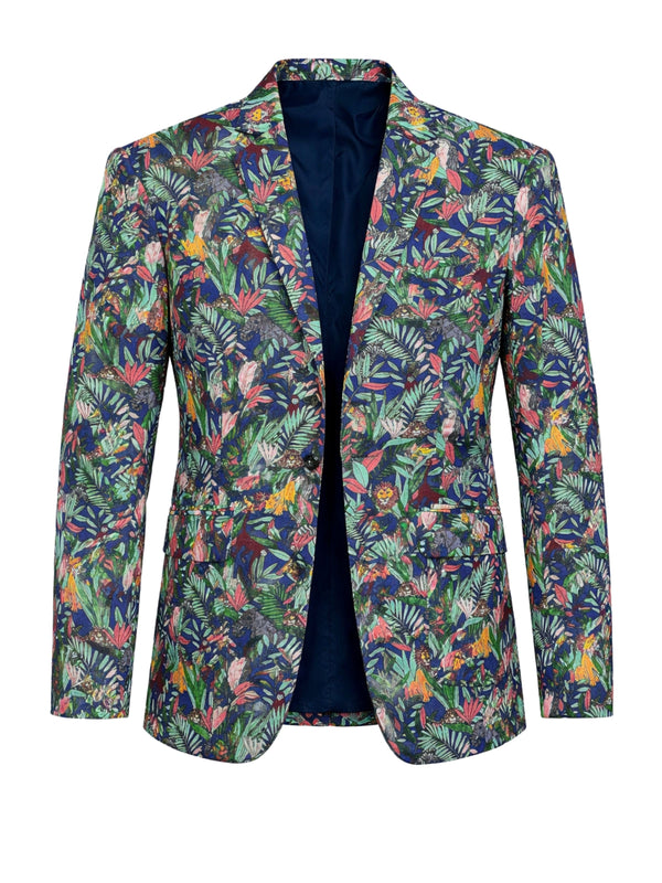 Safari Abstract Cotton Jacket - Multi