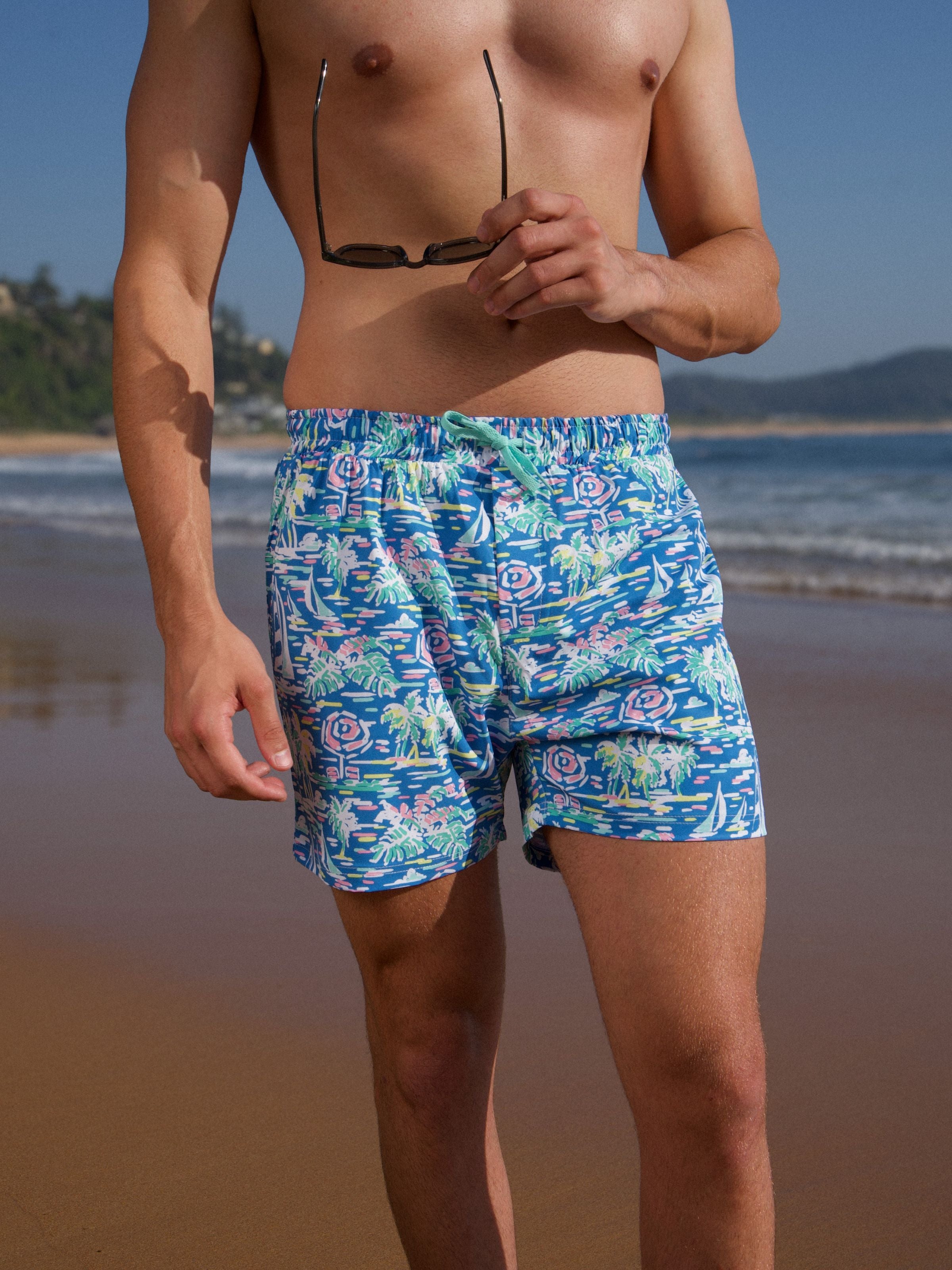 Sail Away Hawaiian Swim Short