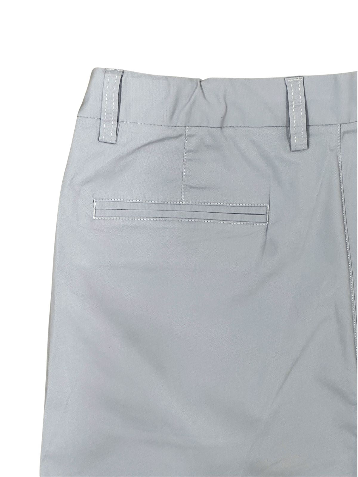 Tailored Chino Adjustable Waist Short - Silver