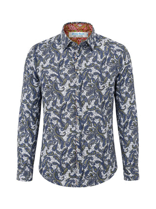 Slick Paisley L/S Big Mens Shirt – Green