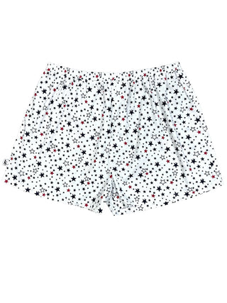 Stellar Geometric Cotton Boxer Short - White/Navy