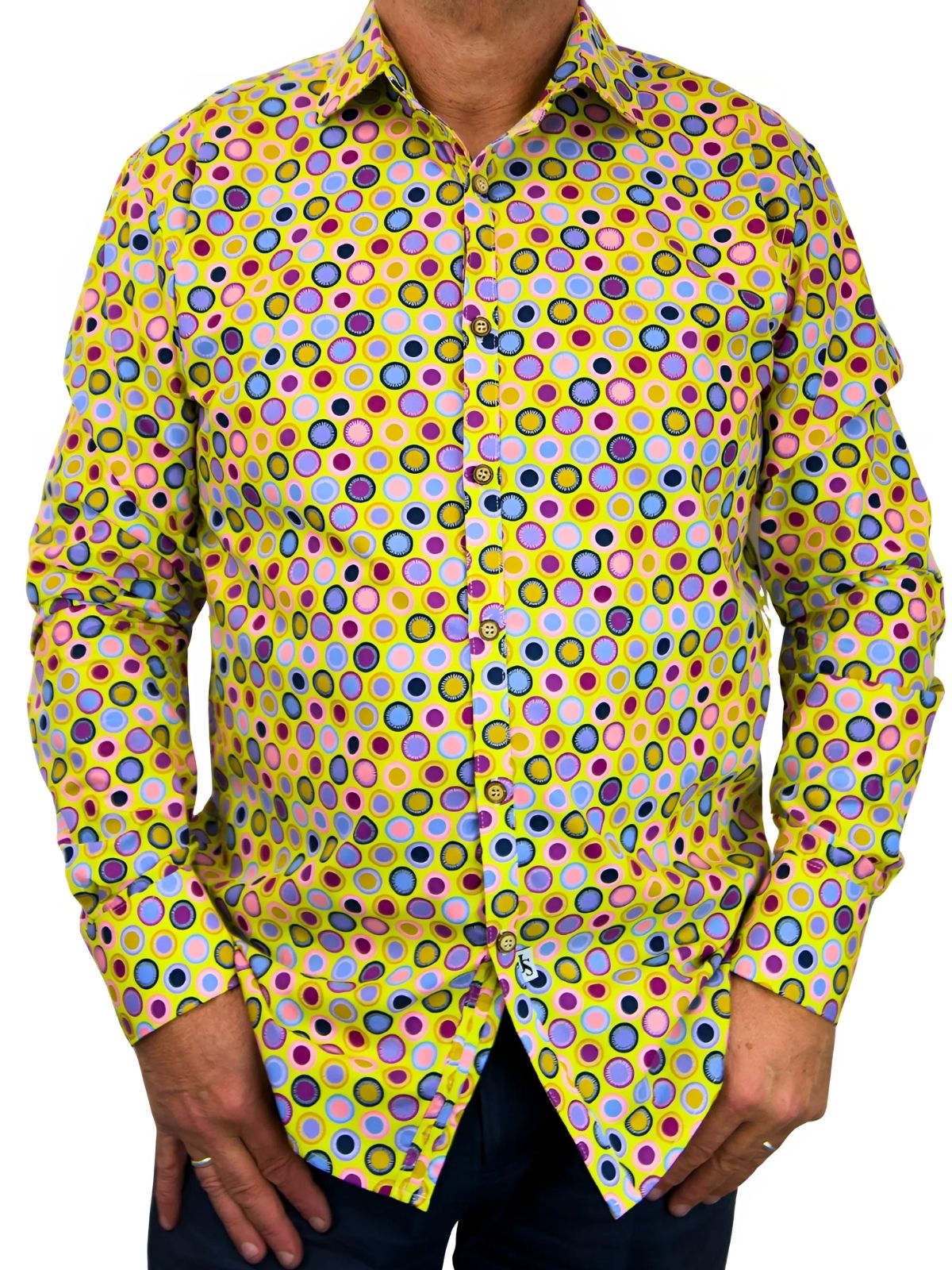 Sunspot Abstract L/S Shirt - Yellow