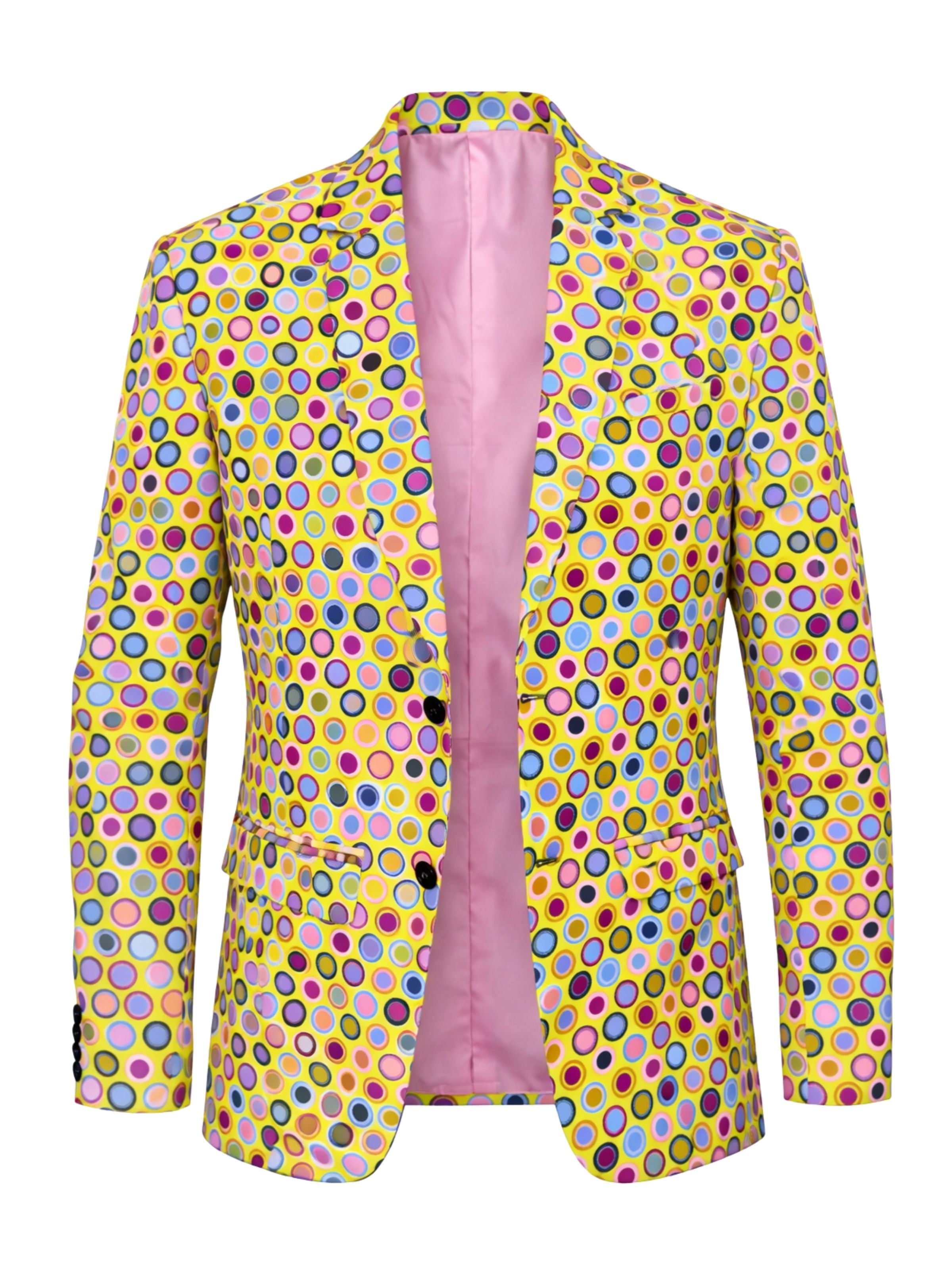 Sunspot Polka Dot Cotton Jacket - Yellow