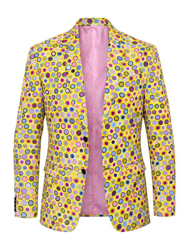 Sunspot Polka Dot Cotton Jacket - Yellow