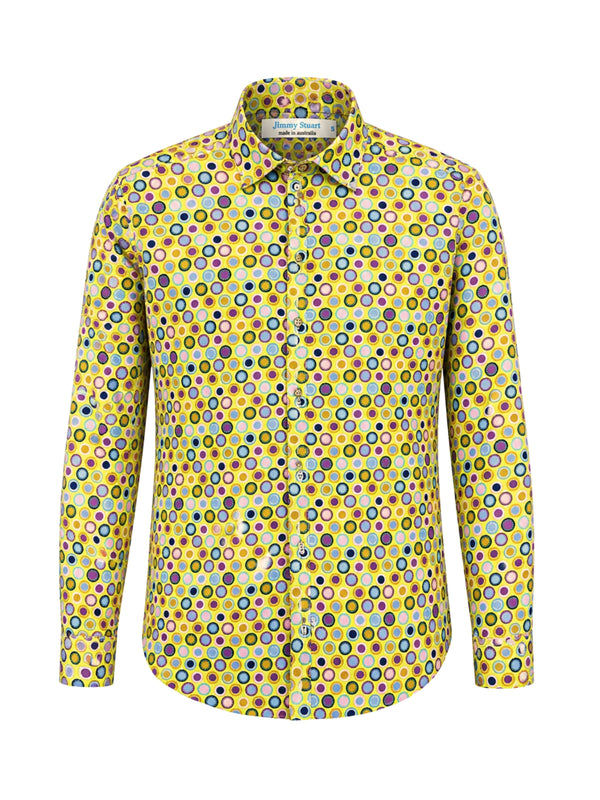 Sunspot Abstract L/S Shirt - Yellow